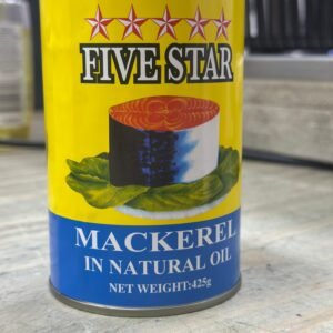 Five Star Mackeral in Natural Oil