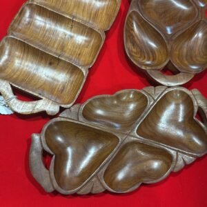 Handcrafted Wooden Dry Fruit / Biscuit Serving Tray