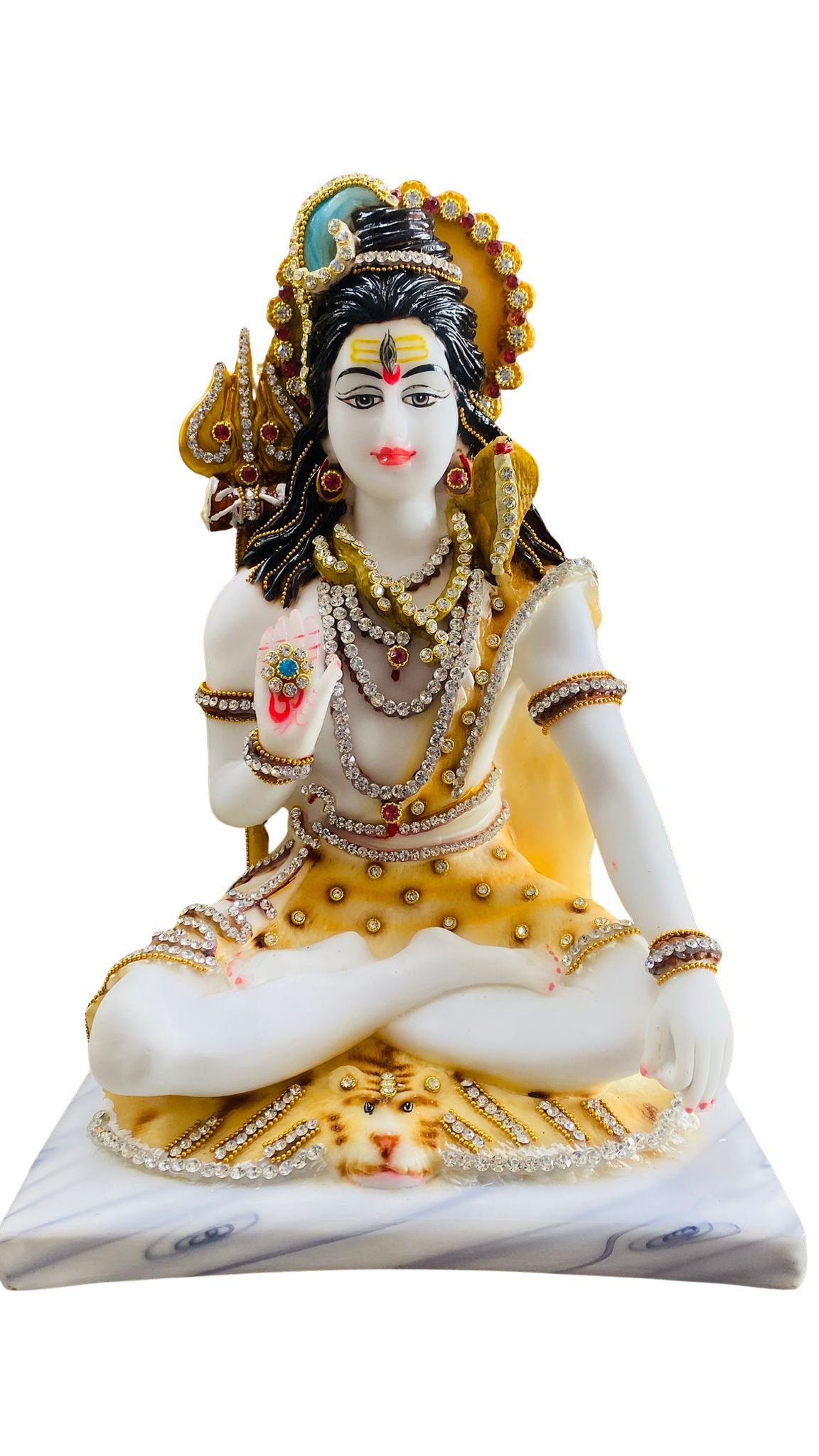 Lord Shiva Idol – 14 Inch (Premium Decorated Murti)